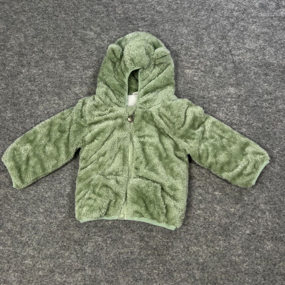Apple Bottoms Green Fuzzy Kids Hoodie